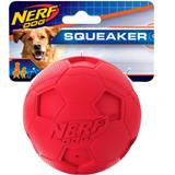 Nerf Husdjur Nerf Dog Soccer Ball Dog Toy with Squeaker, Lightweight, Resistant, fo