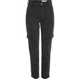 Noisy May Kläder Noisy May Nmmoni Cropped Fit Cargo Jeans -Black