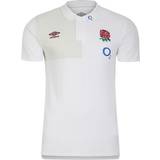 Umbro Herr T-shirts & Linnen Umbro England Rugby Polo Shirt White Junior