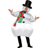 Mellaneuropa - Unisex Maskeradkläder Smiffys Inflatable Snowman Costume