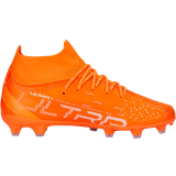 Orange Fotbollsskor Puma Youth ULTRA Pro FG/AG - Ultra Orange/White/Blue Glimmer