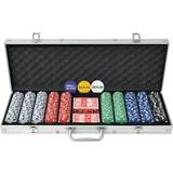 Pokerset 500 marker vidaXL Poker Set with 500 Chips