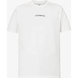 C.P. Company Herr T-shirts & Linnen C.P. Company Blurry Logo T-Shirt Gauze White