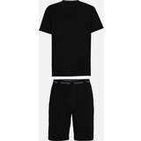 Calvin Klein Herr Pyjamasar Calvin Klein Shorts Pyjama Set Cotton Stretch BLACK