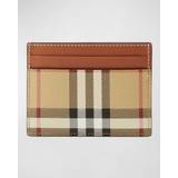 Burberry Korthållare Burberry Archive Beige Check-print Faux-leather Card
