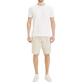Linne Byxor & Shorts Knowledge Cotton Apparel Fig Loose Linen Shorts - Light Feather Grey