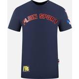 Philipp Plein Kläder Philipp Plein Sport Multi Colour Logos Navy Blue T-Shirt