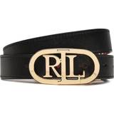 Lauren Ralph Lauren Oval Reversible Belt - Black