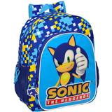 Barn Ryggsäckar Sonic Skolryggsäck Speed 32 x 38 x 12 cm Blå
