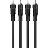 Sinox RCA-kablar - Svarta Sinox Phono kabel. 1,2m.