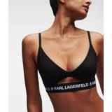 Karl Lagerfeld Dam Underkläder Karl Lagerfeld Logo Peephole Bra, Woman, Black