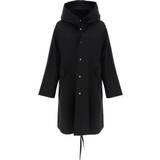Jil Sander Black Hooded Coat 001 Black DK