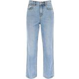 Tory Burch Dam Byxor & Shorts Tory Burch High-rise straight-leg jeans blue