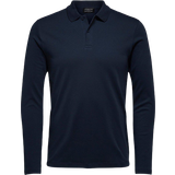 Selected Long Sleeved Polo Shirt - Dark Sapphire