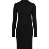 Object Kläder Object Collectors Item Thess L/S Knit Dress Black