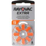 Batterier - Orange Batterier & Laddbart Rayovac 13 8-Pack EXTRA Hörapparatsbatterier
