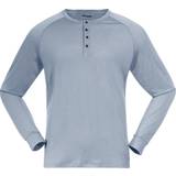 Bergans Underkläder Bergans Lysebu Wool Henley T-shirt Women - Husky Blue