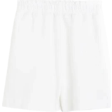 H&M Linen Blend Pull On Shorts - White