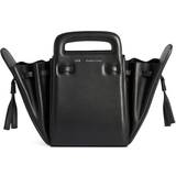 Herr Bucketväskor Ami Paris Accordéon leather bucket bag unisex Calf Leather/Polyester One Size Black