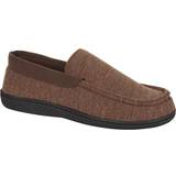 Hanes ComfortSoft FreshIQ Moccasin Slippers with Memory Foam M - Brown