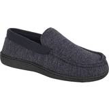 Hanes ComfortSoft FreshIQ Moccasin Slippers with Memory Foam M - Navy/Blue