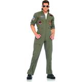 Leg Avenue Tjuvar & Banditer Maskeradkläder Leg Avenue Men's Top Gun Flight Suit Costume