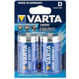 Varta Alkalisk - Batterier Batterier & Laddbart Varta High Energy D LR20 2-pack