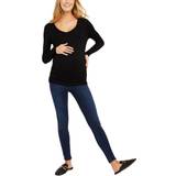 Motherhood Over the Bump Ankle Length Stretch Maternity Skinny Denim Jeans Dark Wash
