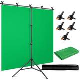 Fotobakgrunder 24.se Green Screen with Background stand