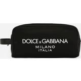 Dolce & Gabbana Svarta Necessärer Dolce & Gabbana Nylon toiletry bag with rubberized logo