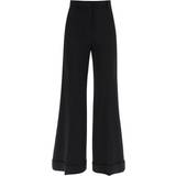 Moschino Dam Byxor & Shorts Moschino Flared Trousers In Stretch Cady