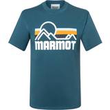 Turkosa T-shirts & Linnen Marmot Mens Coastal Short Sleeve T-Shirt Dusty Teal