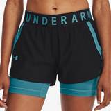 Under Armour Dam Shorts Under Armour Women's Play Up 2-in-1 Short - Black/Glacier Blue