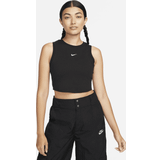 Dam Linnen Nike Sportswear Essential Rib Crop Tank Top, Black