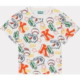 Kenzo Barnkläder Kenzo Boys Ivory Kids Graphic-print Cotton-jersey T-shirt Years