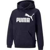 Puma Hoodies Barnkläder Puma Youth Essentials Hoodie with Large Logo - Peacoat (586965_06)