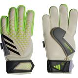 Vita Målvaktshandskar adidas Predator Match Fingersave Gloves - White/Lucid Lemon/Black