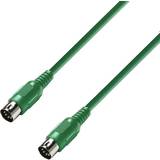 Kablar Adam Hall MIDI-Cable 0.75m Green