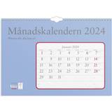 Väggkalender Burde Väggkalender Månadskalendern 2024