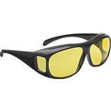 Läsglasögon fodral Wedo 27147599 Överdragande mörkerseende för bilförare, för glasögonbärare, tonade polariserande glas, enligt ISO-standard, fodral och bruksanvisning, svart/gul