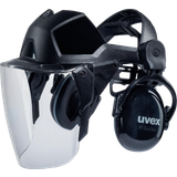 Skyddshjälmar Uvex Ansiktsskydd med integrerat visir Svart 9715 9790212 EN 397