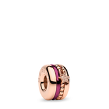 Bering Halsband Bering charm edelstahl rosegoldfarben mit einsatz lila und sternchen bemy-3