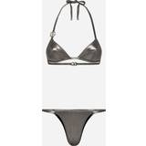 Silver Badkläder Dolce & Gabbana KIM triangle bikini