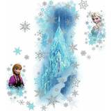 Blåa - Frost Inredningsdetaljer RoomMates Disney Frozen Ice Palace ft. Elsa & Anna Giant Wall Decals with Glitter