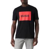 Hugo Boss Jersey Överdelar HUGO BOSS Crew Neck T-shirt with Box Logo - Black