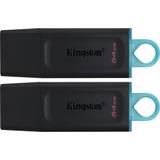 Kingston 64 GB USB-minnen Kingston USB 3.2 Gen 1 DataTraveler Exodia 64GB (Pack of 2)