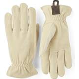Dam - Gula Handskar & Vantar Hestra Chamois Work Glove - 5 Finger Unisex - Natural Yellow