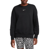 Fleece - Oversize Överdelar Nike Sportswear Phoenix Fleece Oversized Crewneck Sweatshirt Women's - Black/Sail