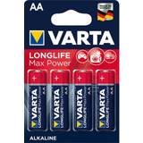 Varta Alkalisk - Batterier - Engångsbatterier Batterier & Laddbart Varta Longlife Max Power AA 4-pack