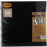 Pioneer Hobbymaterial Pioneer Photo Albums Leather Bookbound 500 Pkt 4x6 Photo Album Black